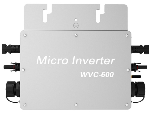 Aluminium Alloy Silver Micro Inverter 600w 230V Solar Power Inverter