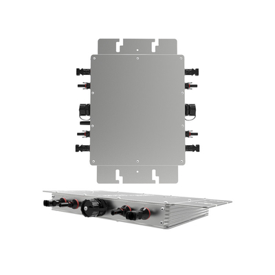 Silver Smart Micro Inverter 2400W Solar Panel System MPPT Grid Tie Inverter