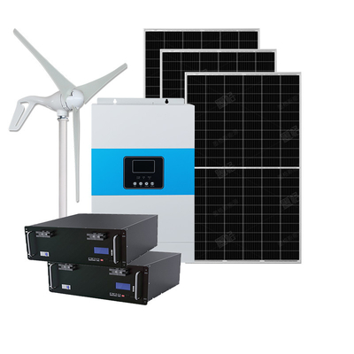 Mppt Solar Panel Battery Storage System 110VAC 5.5kw Hybrid Solar System For Home