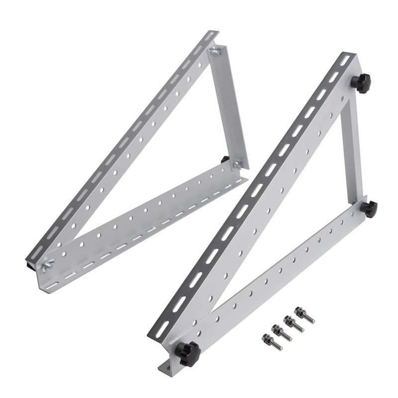 Stainless Steel 304 Metal Solar Roof Mounting Brackets VSL 2 Silver Tilt Brackets
