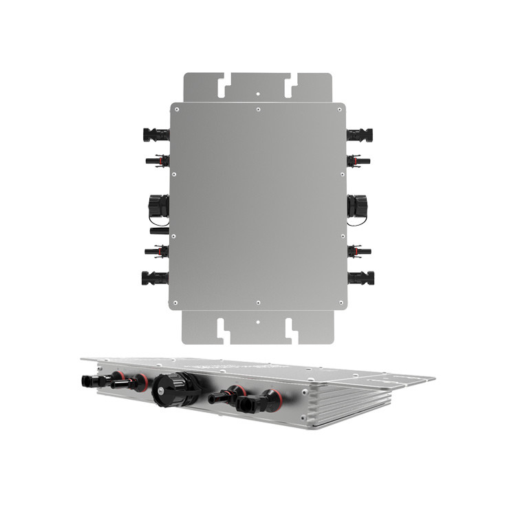 Silver Smart Micro Inverter 2400W Solar Panel System MPPT Grid Tie Inverter