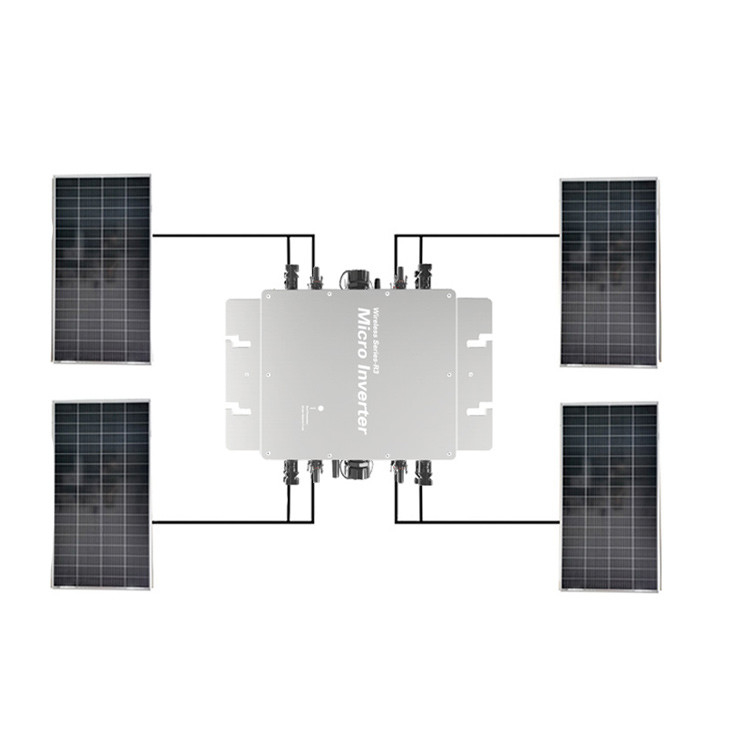 Wifi  2000w Wifi Grid Tie Solar Micro Inverter With Limiter Aluminum Alloy