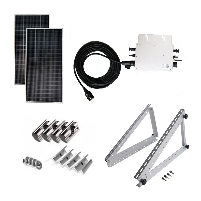 Mono Crystalline Solar Panel Inverter 3.5Kw Silver Balcony Solar Panel
