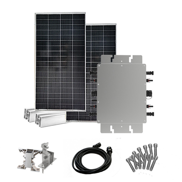 Balcony Power Grid Tie Micro Inverter IP65 Waterproof Wvc 1600 Aluminum Alloy