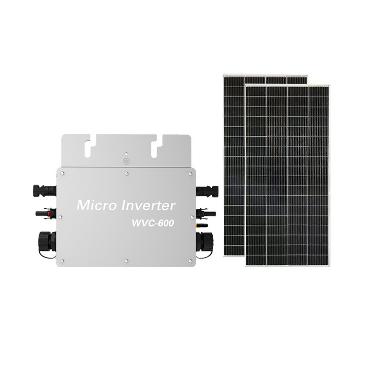 Aluminium Alloy Silver Micro Inverter 600w 230V Solar Power Inverter